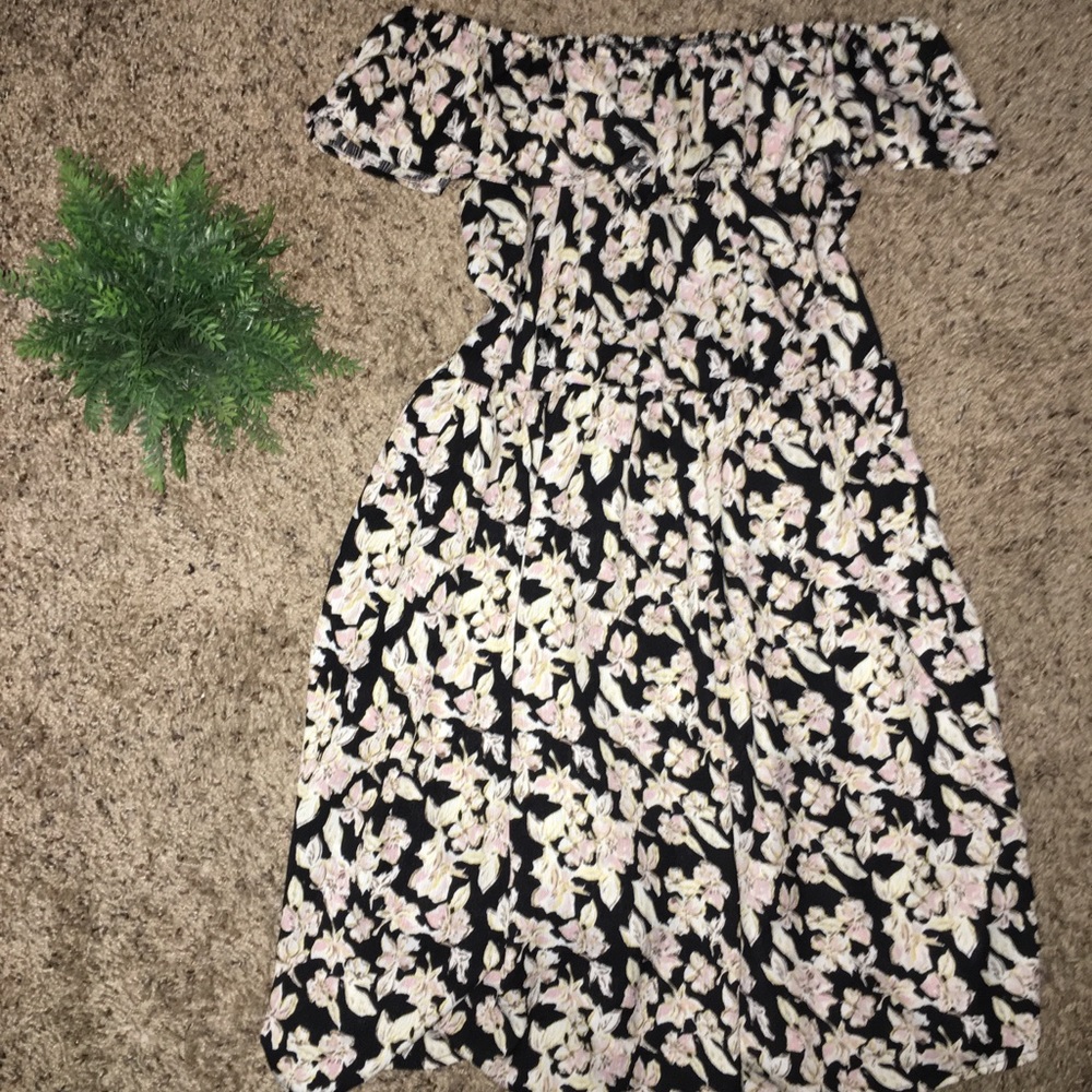 Off the shoulder floral dress